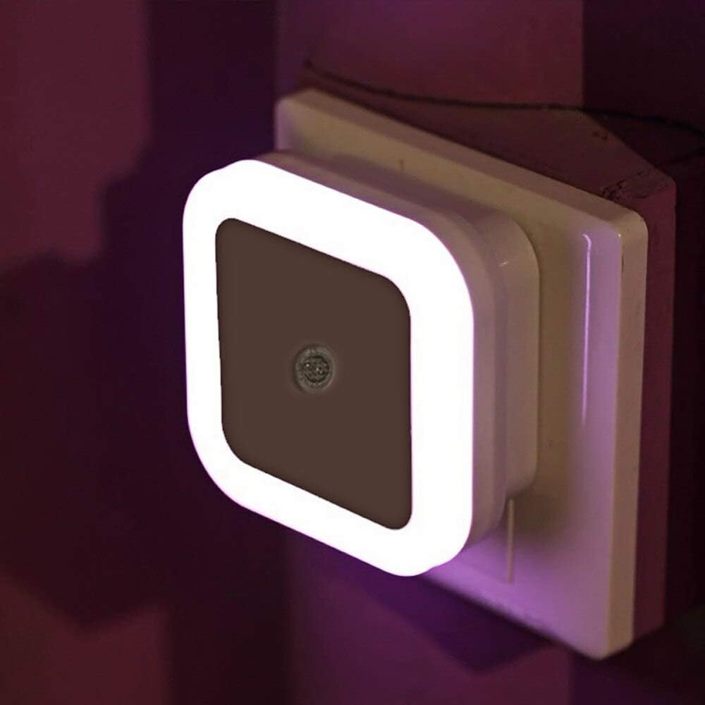 HOME CUBE Plastic Night Lamp, White, 1 Piece