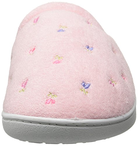 isotoner terry embroidered scalloped clog