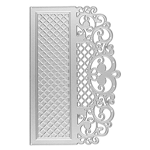 Embossing & Die Cutting Stencil, Border 1, 14.3 cm x 9.4 cm, Suitable for Standard Embossing & Die Cutting Machines, Stencil for Designing Decorative Edges