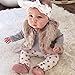 AMA(TM) 3PCS Newborn Baby Boys Girls Bear Romper+ Pants +Hat Outfits Clothes (12M, Grey)