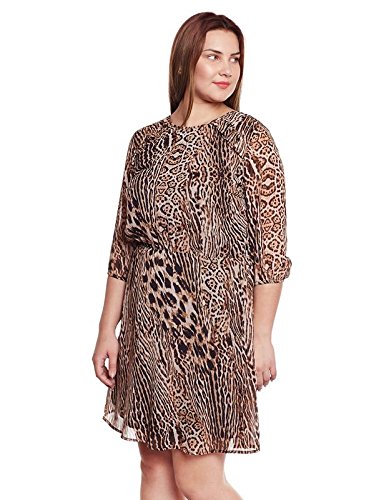 oxolloxo animal print plus size dress