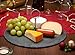 VonShef Round Slate Cheese Board Serving Set with Carrying Handle