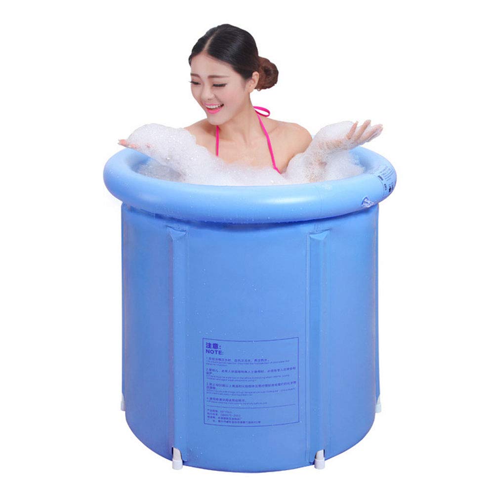 Portable Plastic Bathtub Big, Japanese Soaking Bath Tub for Shower Stall, Inflatable Flexible
