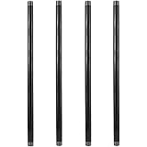 GeilSpace 3/4" × 36" Heavy Duty Pre-Cut Grey Metal Pipe, Industrial Steel Fits Standard 3/4 Inch Threaded Pipes and Fittings 