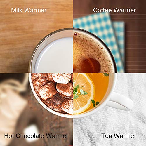 SWARK Smart Coffee Warmer for desk, Cup warmer with automatic shut off for Office Home Use, Electric Cup Beverage Plate for Candle, Water, Cocoa, Milk
