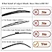 BEMOST Car Frameless Windshield Wiper Blade Refills Rubber strips Pack of 2 (28 Inches)