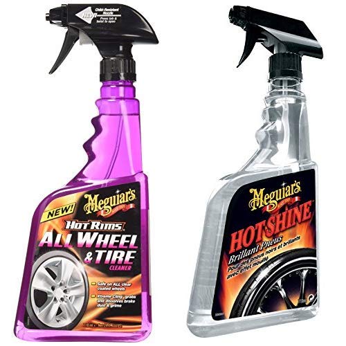 Meguiar's G9524EU Hot Rims All Wheel Cleaner with Hot Shine Trigger Spray 710 ml Bundle