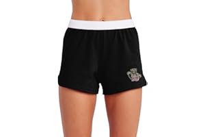 Campus Lab Official Collegiate Primary Logo Womens Soffe Short, Elastic Fold Over Waist Shorts, Junior Fit