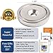 2Pcs Powerful Neodymium Round Base Magnet -Rare Earth Fastener -80LBS Strong Holding Power -Multi-Purpose & Gifts - Magnetic Ring Latch with Countersunk Hole,1.26