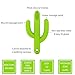 Pickle & Olive Baby Teether Toy Toothbrush - Infant Training Toothbrush for Teething - 100% Food Grade Silicone/BPA-Free - Green Cactus
