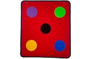 FONHER Five Bulls-Eye Fencing Target Fencing Auxiliary Training Equipment Fiber Material Shockproof Suitable for Fencing Gym Training and self-Training