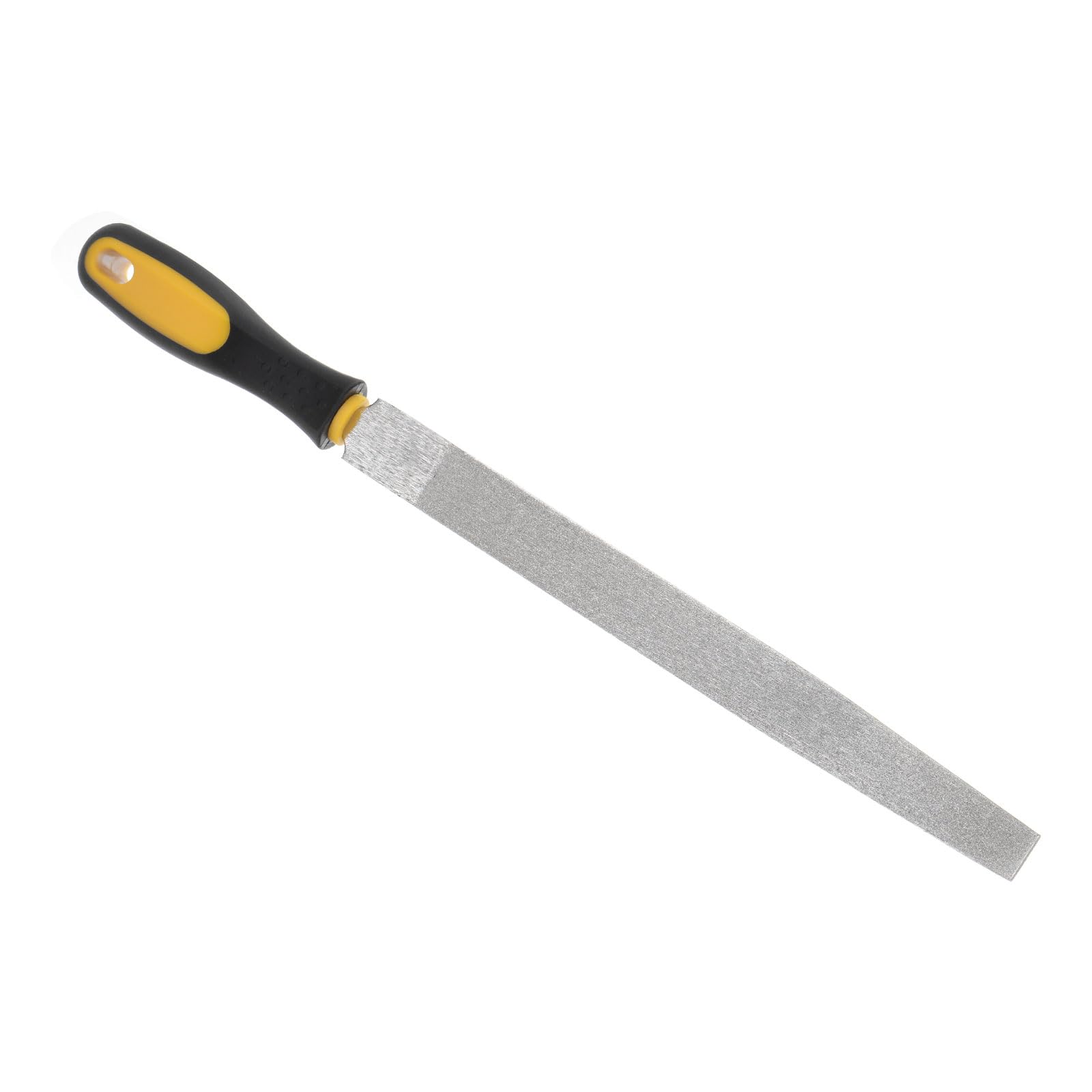 CoCud Diamond Coated Flat File, 10 Inch 80 Grits, Diamond Hand Rasp with Non-Slip Handle - (Applications: for Grinding on Glass Stone Marble Rock Bone)
