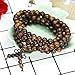 Udalyn 2PCS 6mm 8mm 108 Bead Bracelet for Men Women Gemstone Wood Bracelet Set Tibetan Buddha Bracelet Necklace Elastic