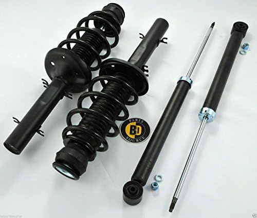 1998-2010 VW Beetle 1999-2005 Jetta Golf IV Full Set Fully Loaded Shocks and Struts (Set of 4)