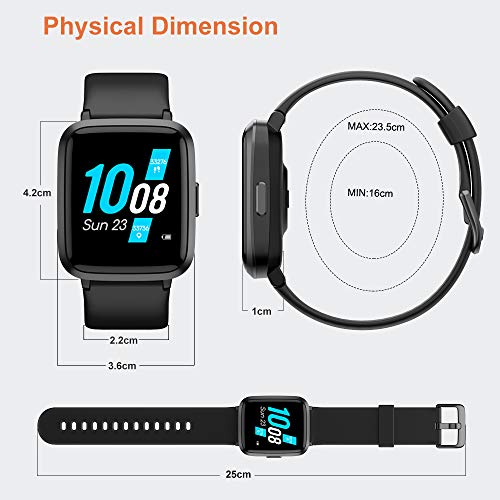 YAMAY Smart Watch 2020 Ver. Watches for Men Women Fitness Tracker Blood