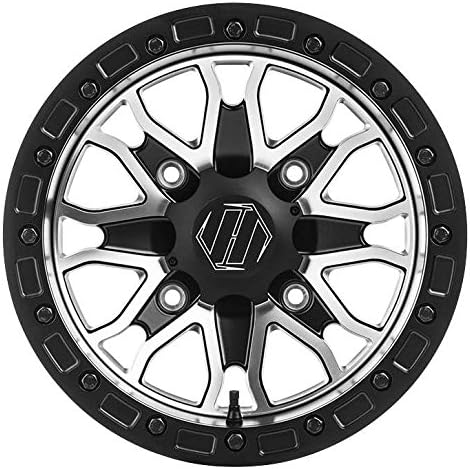 Hiper Wheel 1510-PFSCM-55-SBL-CM 15in. Raptor Racing Wheel - 15x10 - 5+5 - 4/156 - Contrast Machined (15x10)