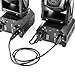 mountain ark 5 Pack 6.5FT 3-Pin Signal XLR Connection DMX Stage Light Cable Wire for Moving Head Light Par Light
