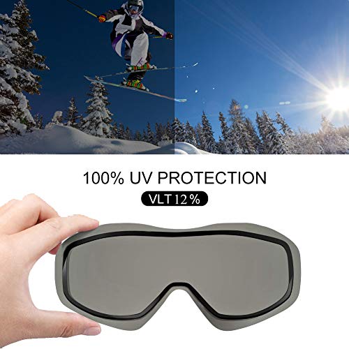 image for AKASO Ski Goggles, Dual Layers Lens Snow Goggles for 8-16 Boys & Women