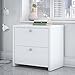 Bush Business Furniture Echo Lateral File Cabinet in Pure White with Satin Silver Handles, Home Office Storage for Letter, Legal, and A4-size Documents