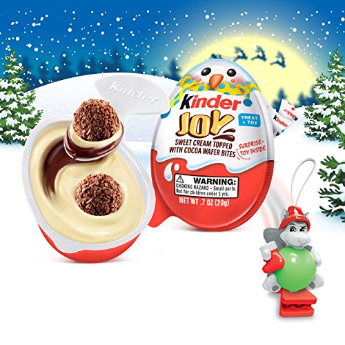 Kinder Joy Eggs, Holiday Edition, 15 Count Individually Wrapped Candy