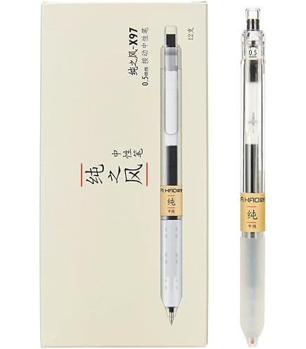 Deli 6/10pcs Rollerball Pen Set 0.5mm Black Blue Red Quick-drying
