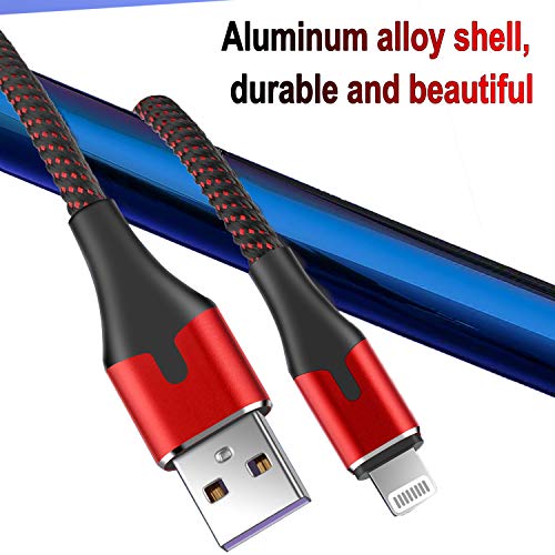 Short Lightning Cable 1ft 3Pack Apple MFi Certified iPhone Charging