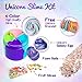 Unicorn Gifts - Premium 10oz Unicorn Slime + 6 Bonus Extras - Galaxy Egg, Eyes&Nose, Foam Balls, Fruit Slices, Unicorn Bracelet and Gift Bag Unicorn Gifts for Girls Unicorn Party Supplies Unicorn Toys