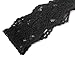 2Pcs White Black Women's Fashion Lace Elastic Wide Stretch Headband Headwrap