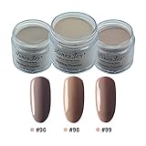 3pcs 28g/Box Multi Colorful Dipping Powder Without Lamp Cure Nails Dip Powder Summer Gel Nail Color Powder Natural Dry (96-98-99)