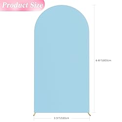Wokceer 6.6FT Wedding Arch Cover Spandex Fitted