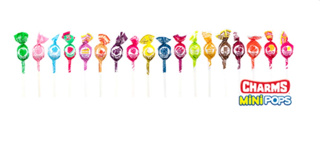 Charms Minipops 12 Assorted Flavors 300 Mini Pops in a Resealable Bag Grocery
