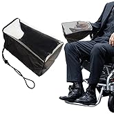 Sexyppl Power Wheelchair Joystick Protector Cover, 10x5Inch Waterproof Electric Wheelchair Control Panel Cover, Universal Controller Handle Cap (Black)