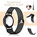 Watch,Mens Women Watch Luxury Fashion Black Super Thin Case Waterproof Analog Quartz Magnetic Mesh Band Wrist Watch (Black)