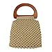 Beautyflier 1 Pair of Solid Wooden Oval Shaped Handles Replacement For Handmade Bag Handbags Purse Handle Charming Frame Canvas Shopping Tote (Light Brown)