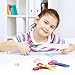KUUQA 6 Pcs Kids Safety Scissors Art Craft Scissors Set for Kids and Students Paper Construction Supplies