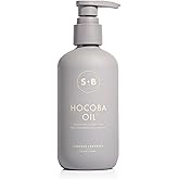 SUGARED + BRONZED Hocoba Oil, Hydrating Daily Body Oil With Jojoba Oil and Coconut Oil, Lightweight, Non Greasy Formula, Two-Ingredient Clean Skin Care, Suitable for All Skin Types, Vegan, 8 Fl Oz