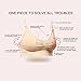 3PACK Womens Seamless Nursing Bra Bralette S-XL with Free Bra Extenders