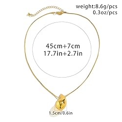 Teardrop Necklace Earrings Chunky Gold Hoop