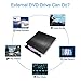 External CD/DVD Drive, USB 3.0 Portable DVD CD+/-RW Drive Slim DVD/CD ROM Rewriter Burner Writer, High Speed Data Transfer Pro Laptop/Desktop Windows/Vista/7/8/10, Mac OSX and Linux (Black)