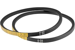 uxcell A24 Drive V-Belts 24" Pitch Length 13mm Width 8mm Thick JIS Standard A-Section Rubber Drive Transmission Belt 2pcs