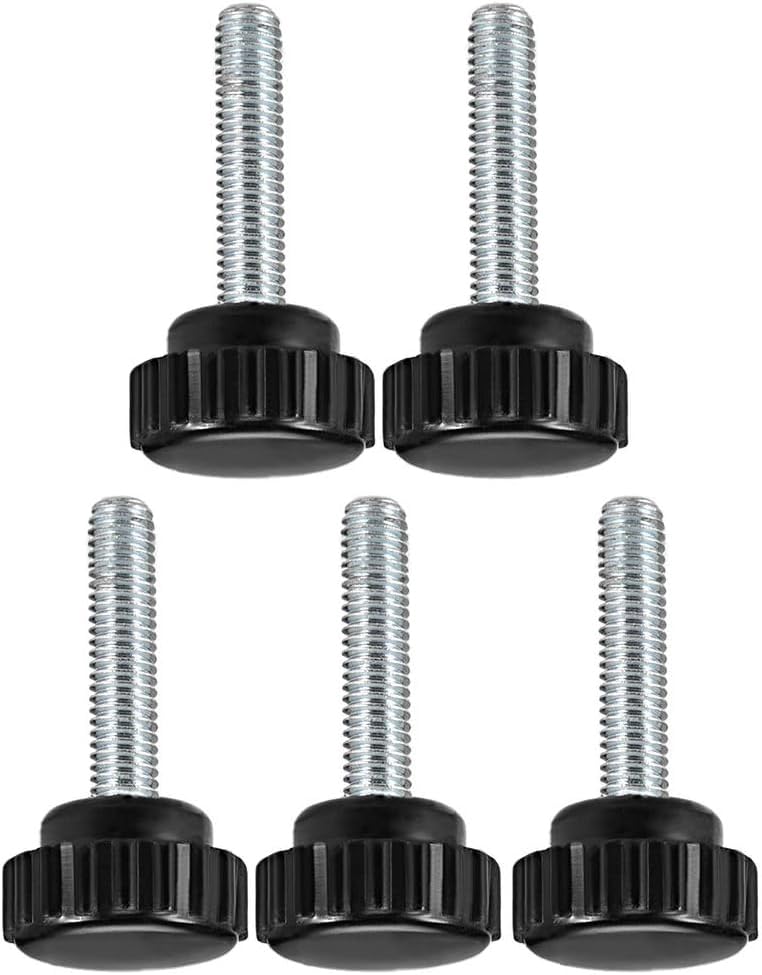 MACHSWON Knurled Clamping Knobs Saw Drill Press Lathe and Routing Jigs Packaging Machinery Printing Equipment Hand Clamping Handle Bolt Hand Knob Screw Replacement Parts M6 x 30mm 5pcs