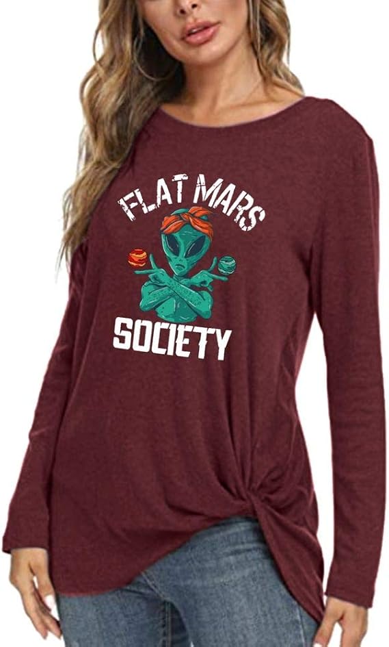 flat mars society t shirt