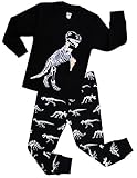 Pajamas Boys Halloween and Christmas Dinosaur Clothes 100% Cotton Size 2-10 Years