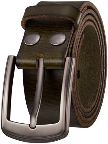 Men’s Belt by Italy First Layer of Cow Leather-1.5" Width