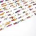 Kingzer 100pcs HO Scale coloful 1:100 Painted Model Train Park People Figures