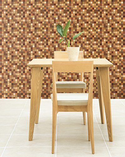 image for Magic-fix Peel & Stick Slice Wood Panel Backsplash Scrap Wood Contact 