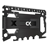 Credit Card Multitool - 46 in 1 Multipurpose Pocket Tool Card Pro. Tactical Wallet and Money Clip - Black