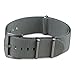BluShark Original Premium Nylon Watch Strap - Durable, Waterproof Replacement Watch Band for Men and Women | Stainless Steel Buckle | Ballistic, Military | Gray, 22mm