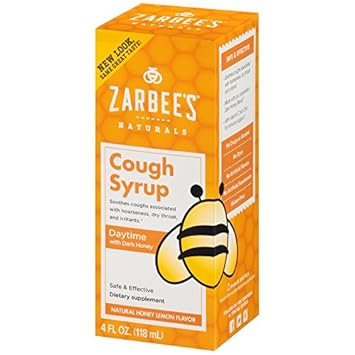 Amazon.com: Zarbee's Naturals Adult Cough Syrup Daytime with Dark Honey