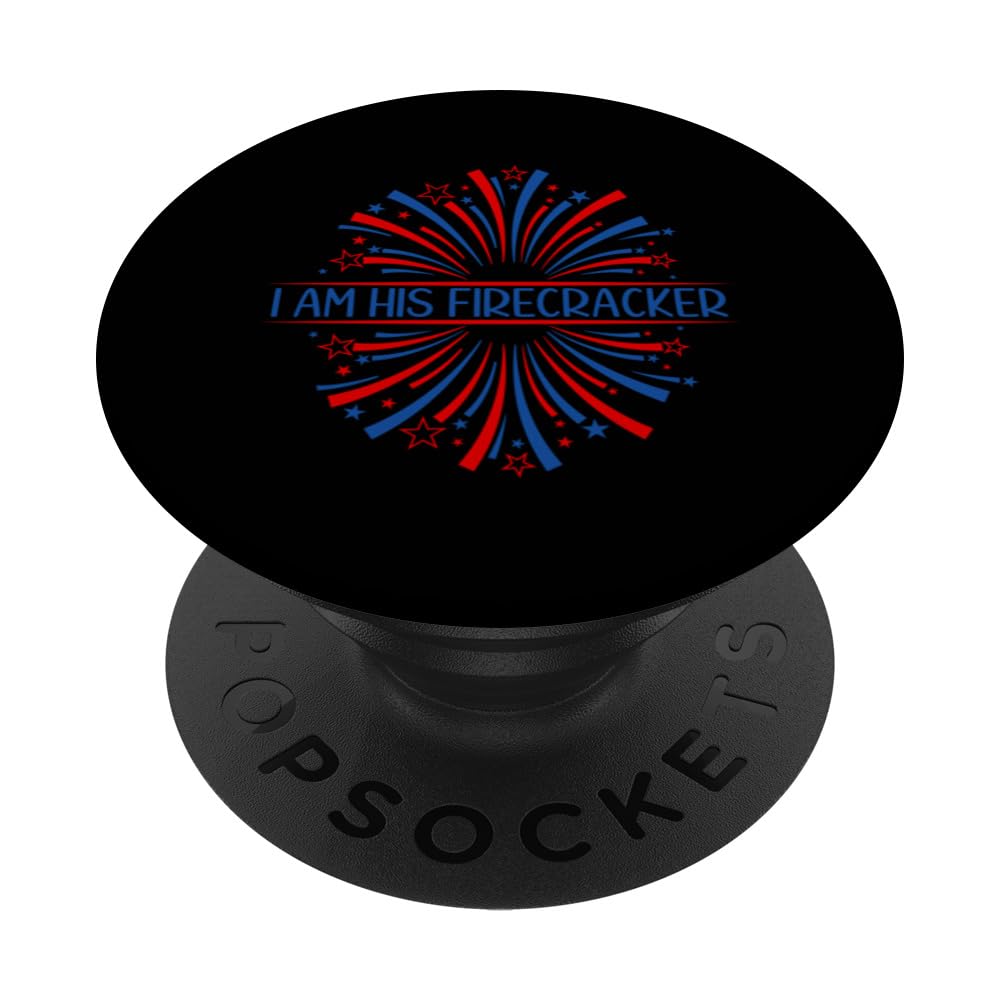 4h of July Fireworks Patriotic American Firecracker USA Flag PopSockets Swappable PopGrip